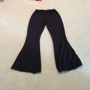 Black flare sweatpants